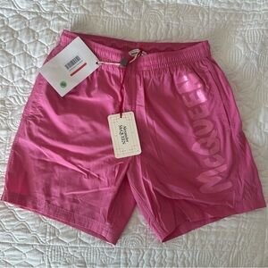 Alexander McQueen Pink Graffiti Swim Shorts Size Small Brand New